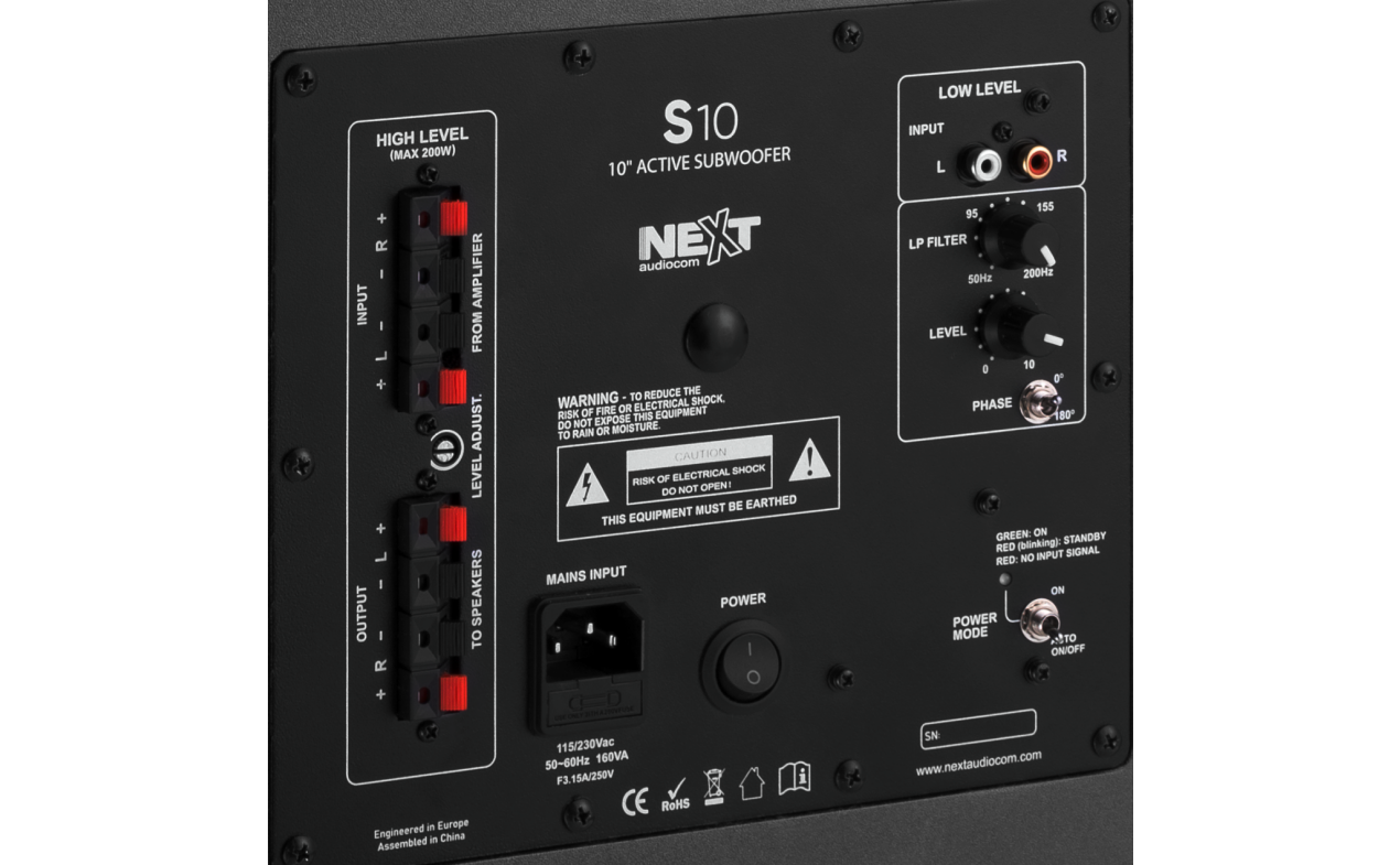 NEXT Audiocom S10 aktivni sub 10"