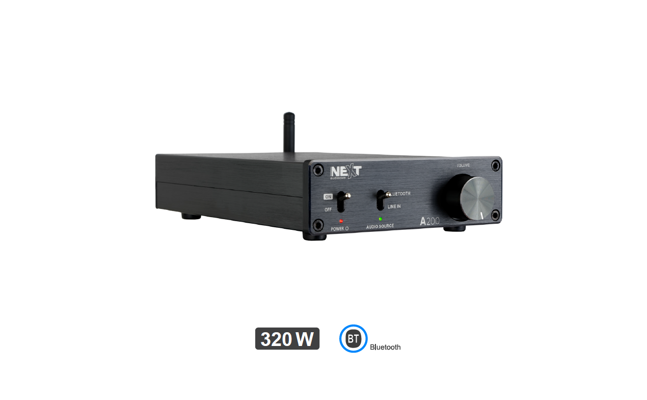 NEXT Audiocom A200 -stereo pojačalo 200W - Bluetooth