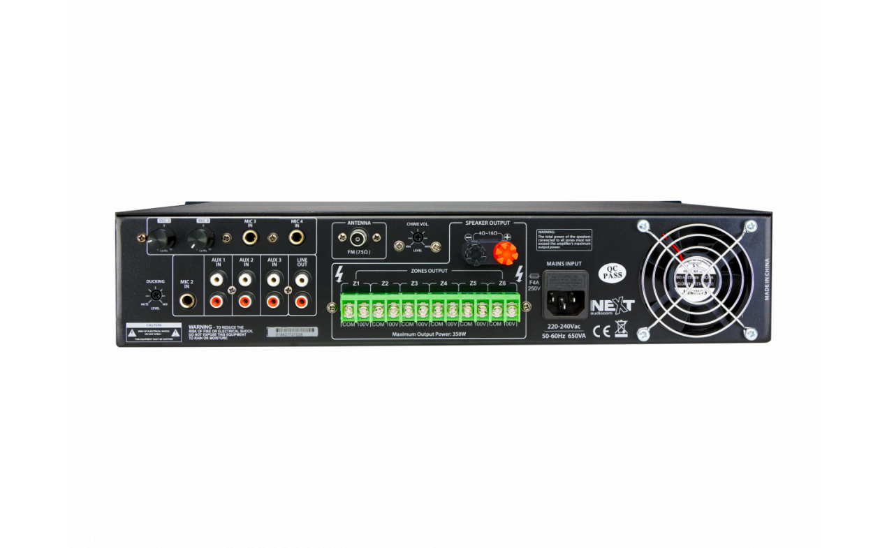 NEXT Audiocom MX350 6 zonski mikser/pojačalo 350W