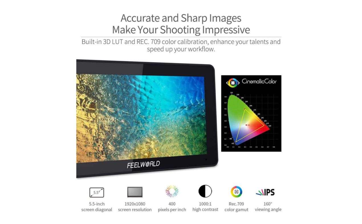 F6 PLUS - monitor za kameru