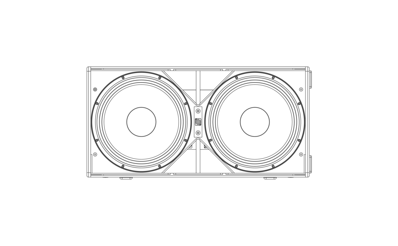 NEXT LAs418G 2x4ohm pasivni subwoofer
