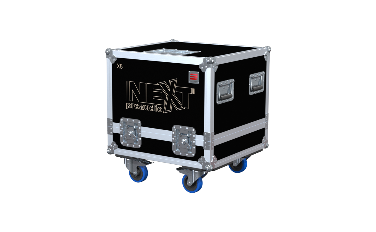 NEXT Flight case for 4x X8