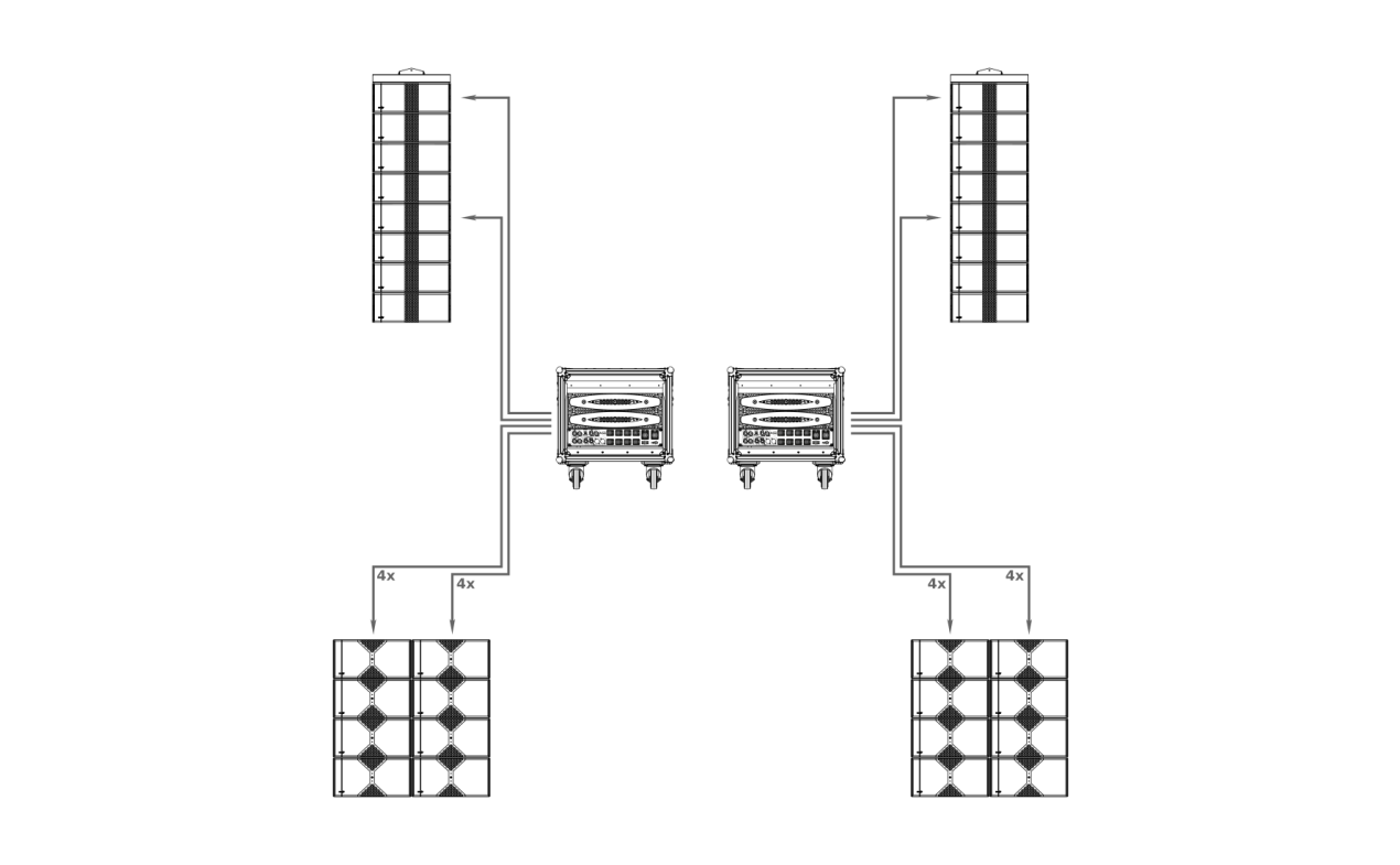NEXT LA212x - 8X8 system