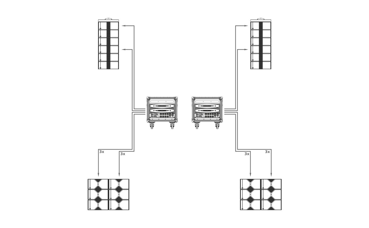NEXT LA212x - 6x6 system