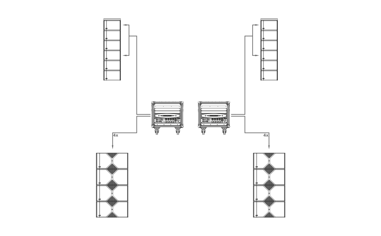 NEXT LA122 6x4 system