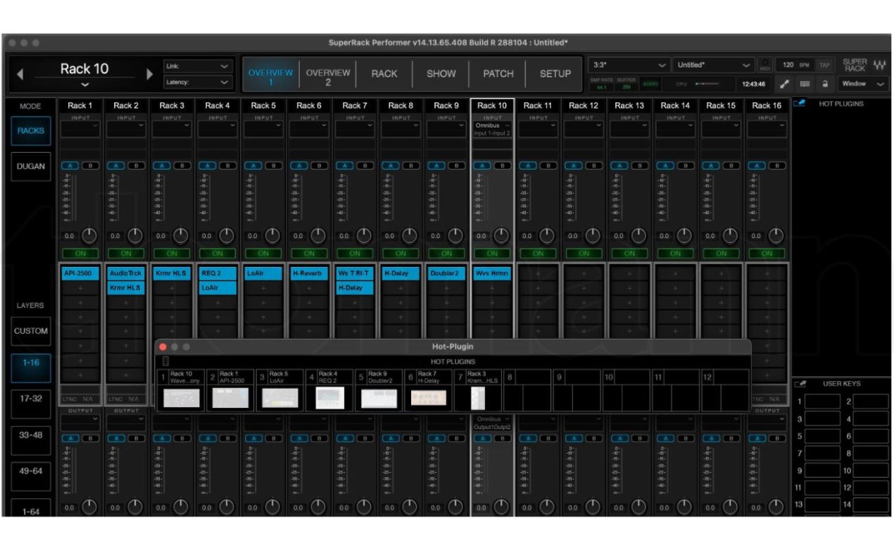 Waves SuperRack Performer - software