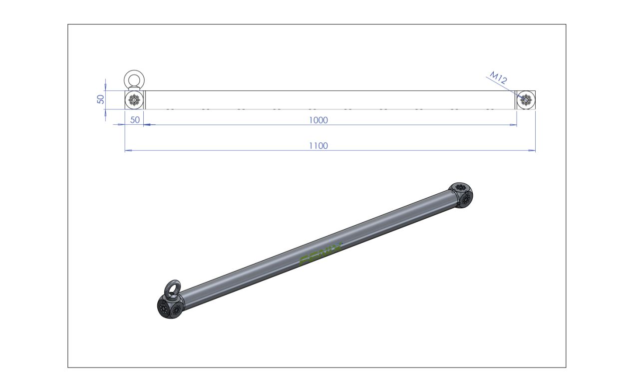 FENIX Ac-638-t100 alu konstrukcija širine 100cm