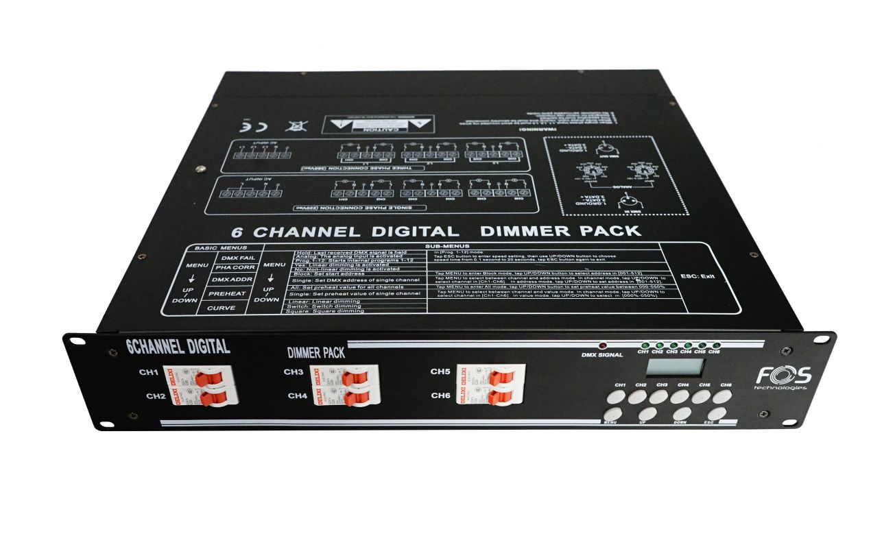 FOS 6CH DIMMER DMX