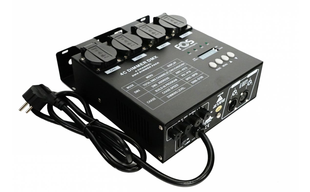FOS 4CH DIMMER DMX