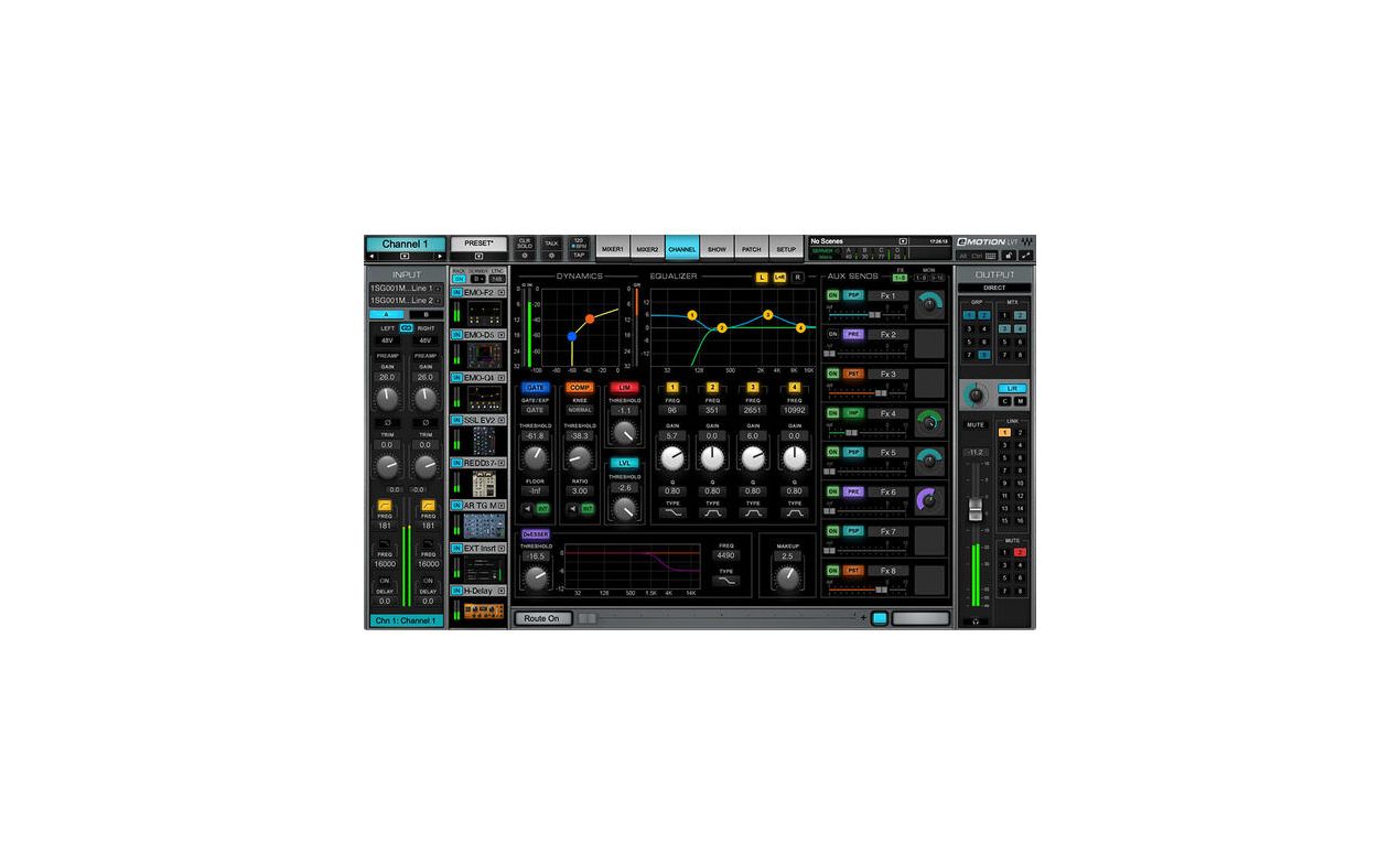 WAVES eMotion LV1 32-kanalani mikser