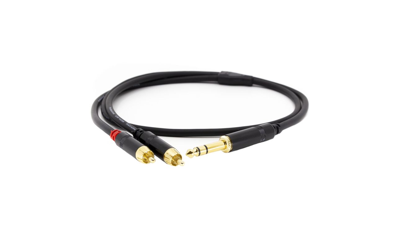 MA RCA451/1 audio kabel, 2 RCA muški + 1 stereo Jack 6.3mm