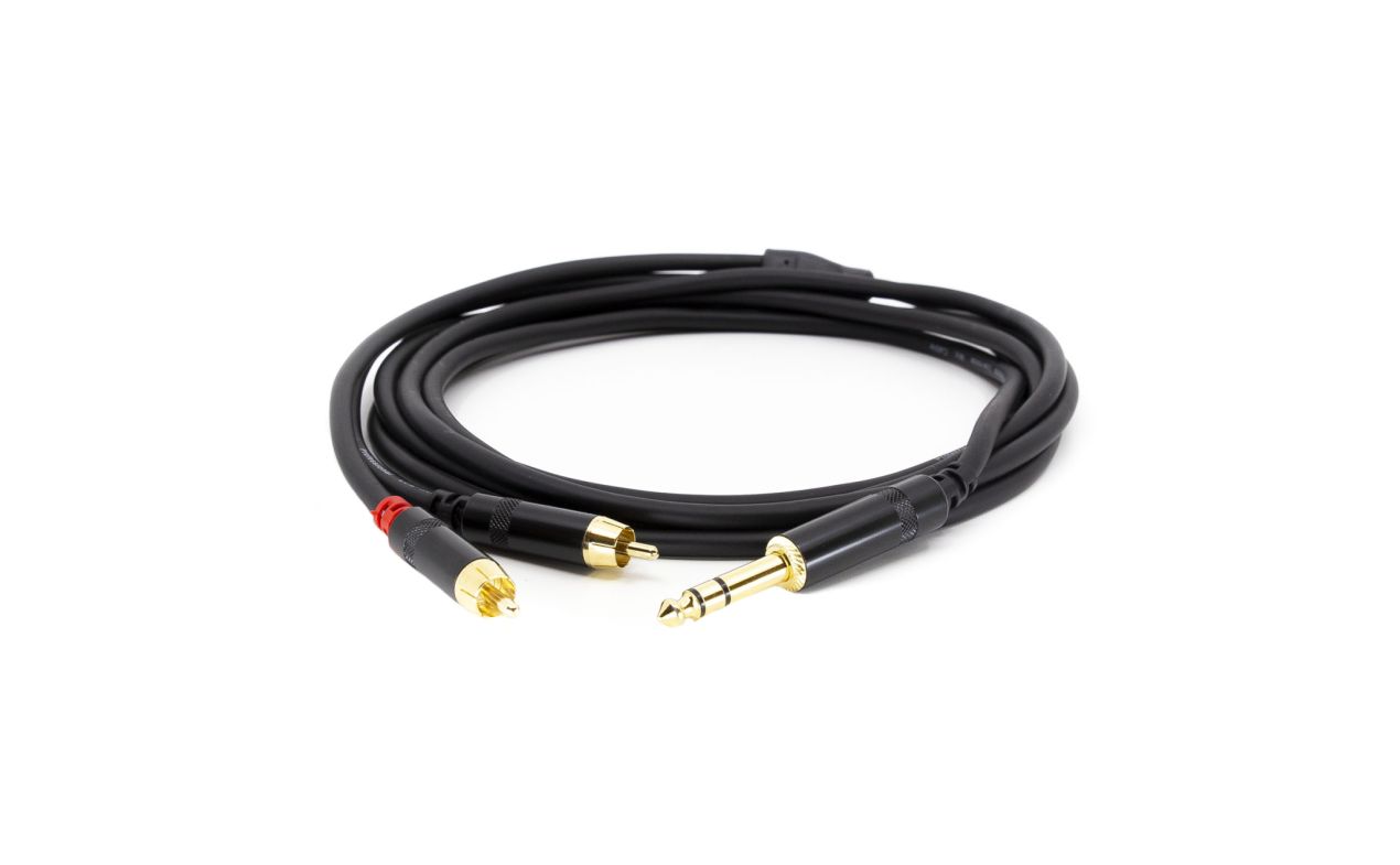 MA RCA451/3 audio kabel, 2 RCA muški + 1 stereo Jack 6.3mm