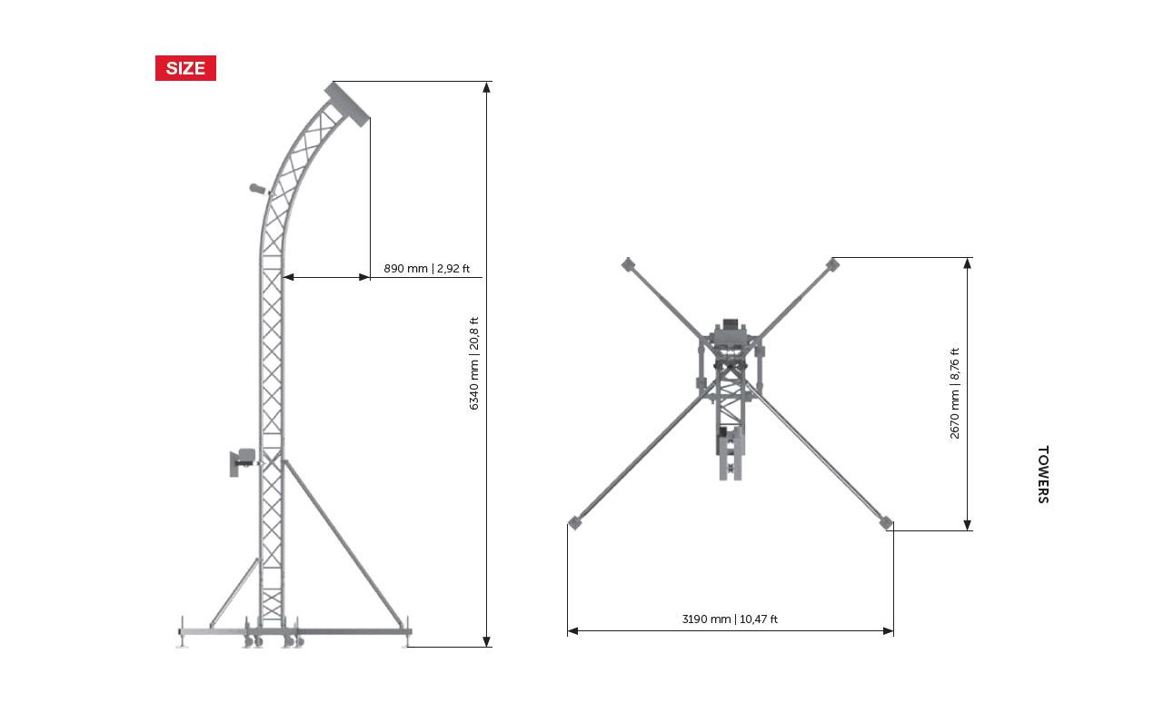 Toranj za Line Array PA sustave FT-PA Tower 5