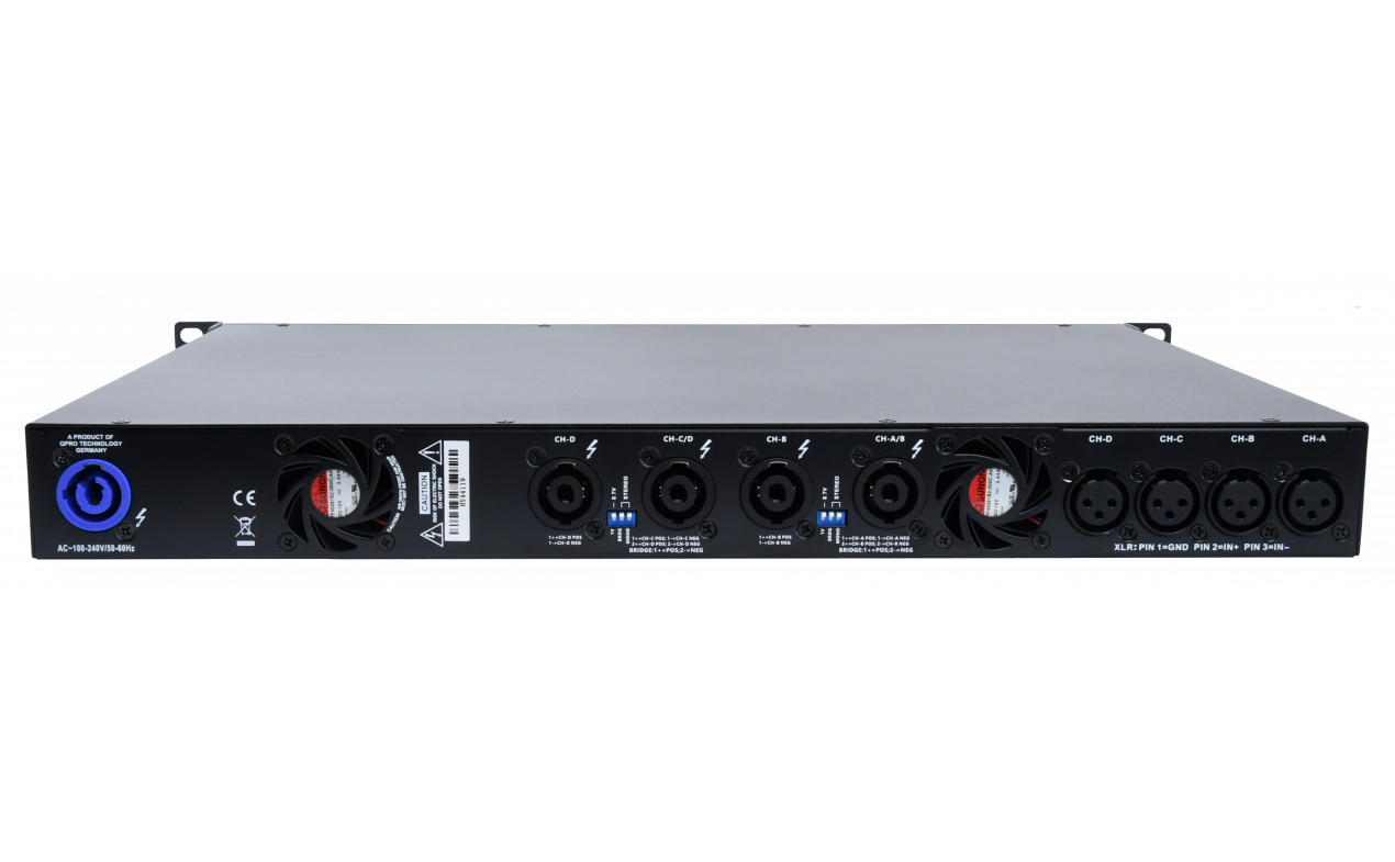 QPRO Audio QLE 3.6K4 pojačalo 4x900W@4ohms