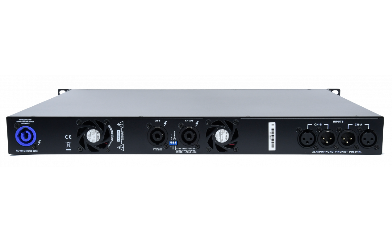 QPRO Audio QLE 2.4K2 pojačalo 2x1200W@4ohms
