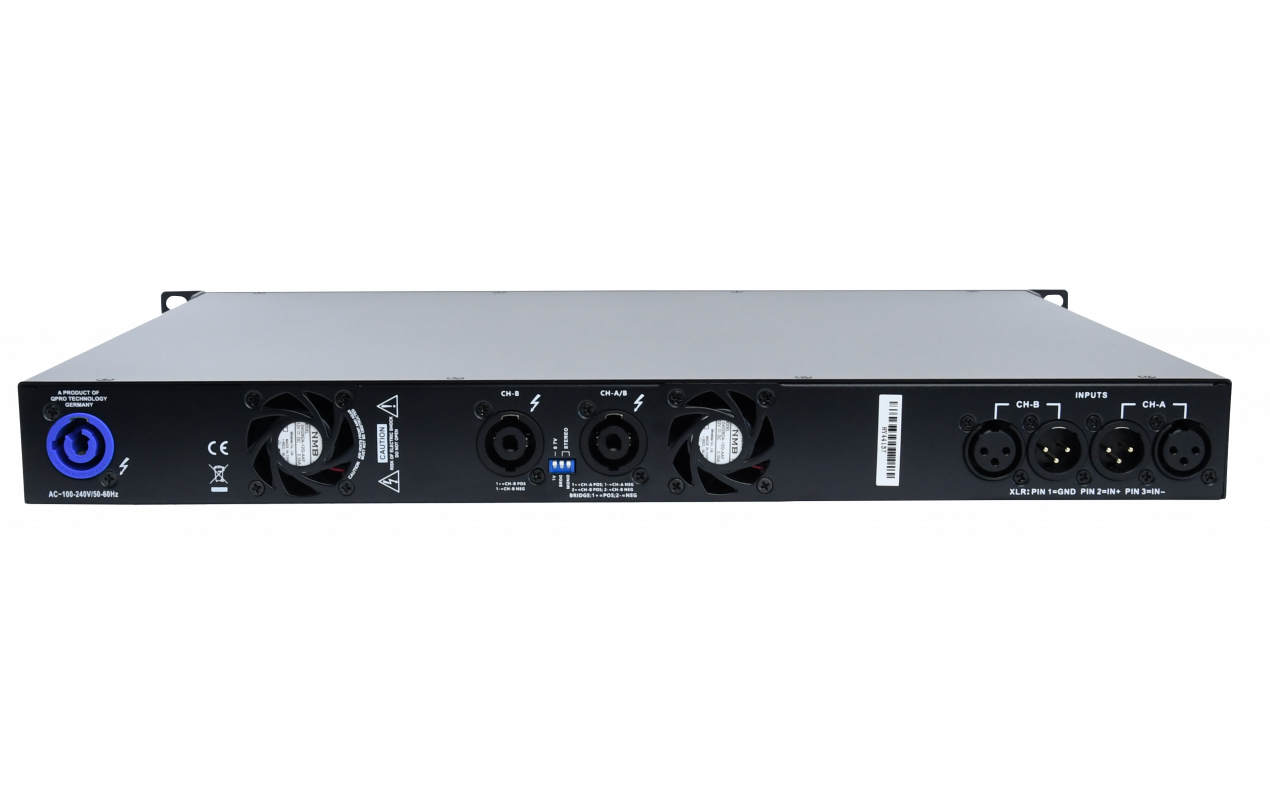 QPRO Audio QLE 1.2K2 pojačalo  2x600W@4ohms