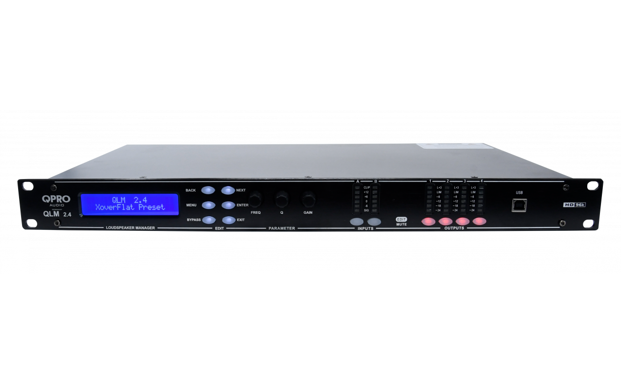 QPRO Audio QLM 2.4 digitalni procesor 2 IN/ 4 OUT