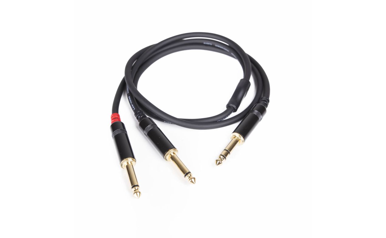 MA INSERT kabel ,2 x Jack 6.3mm mono konektori + 1 stereo Jack 6.3mm