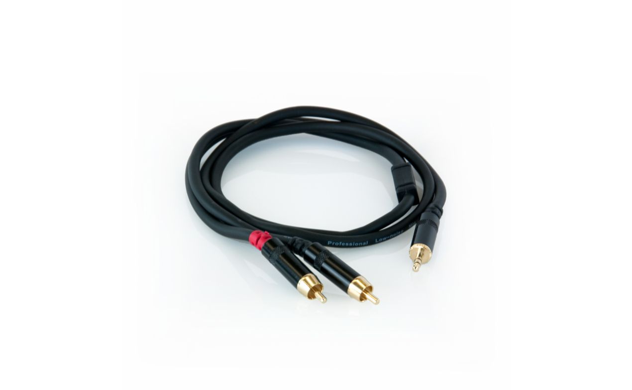 MA RCA351 audio kabel, 2 RCA muški + 1 stereo mini Jack 3.5mm 1m