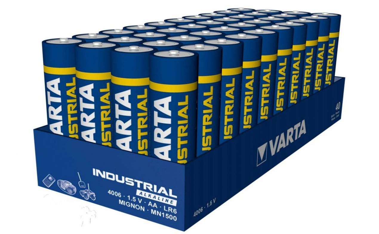 Varta industrial AA LR6 baterije 40 kom